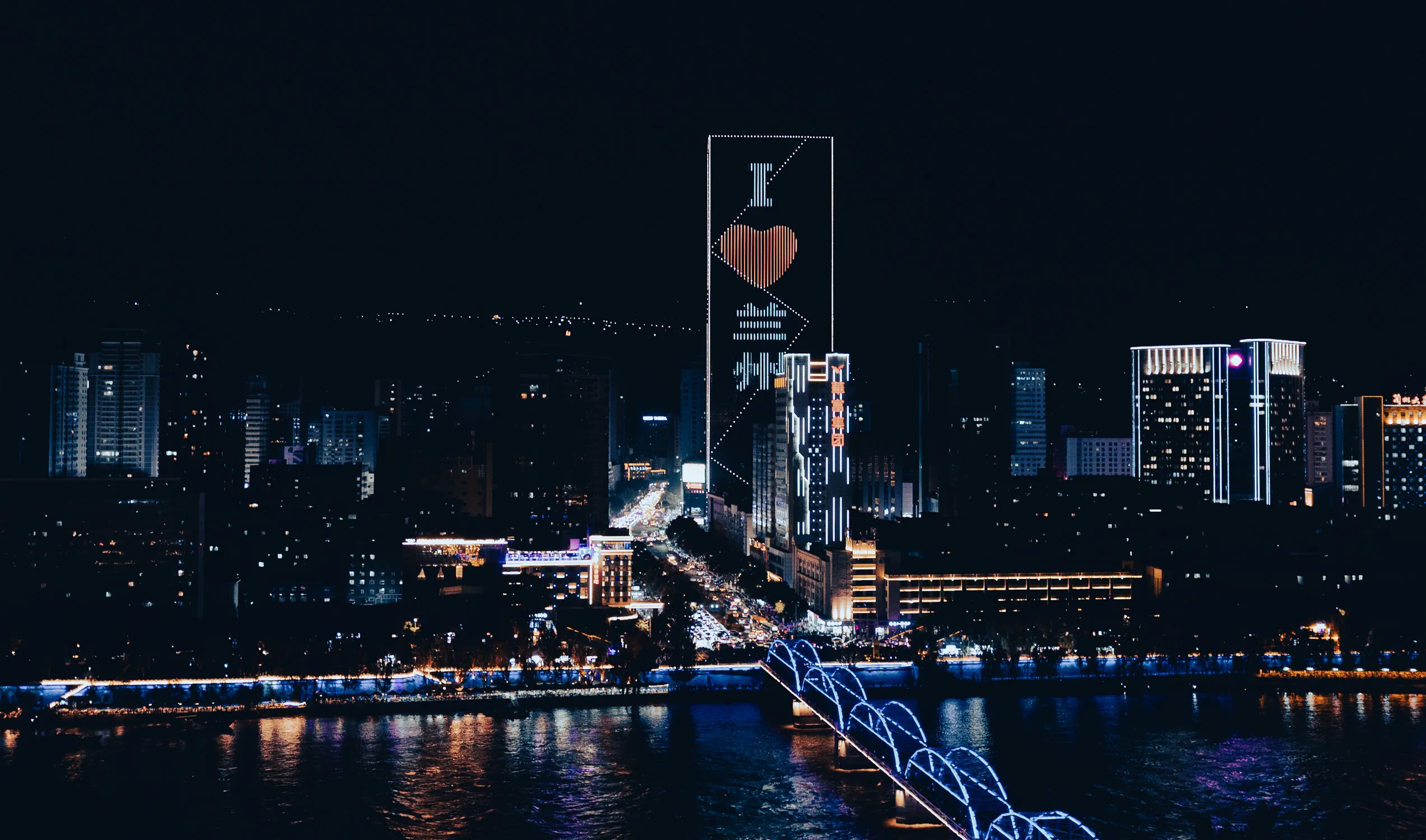 大桥夜色
